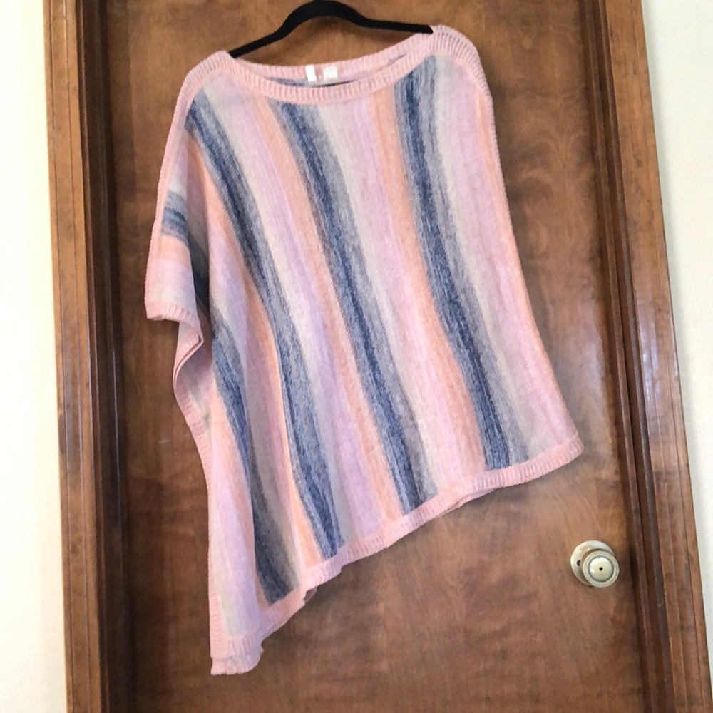 Pastel Colored Knot Poncho